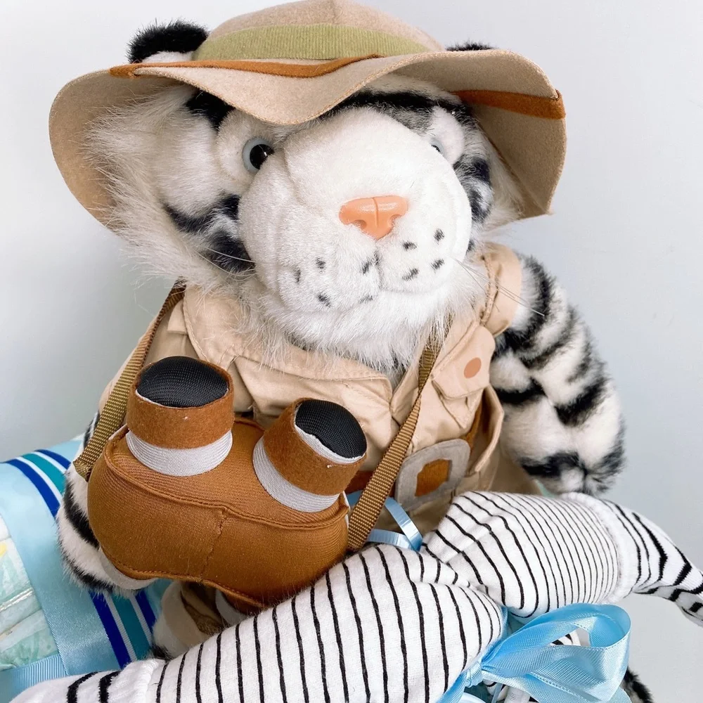 Motorcycle Hunter Tiger Diaper Cake